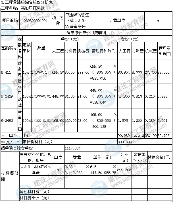 2013年造價(jià)工程師《案例分析》試題及答案解析第6題管道和設(shè)備工程