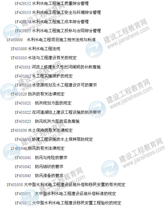 2014年一建水利水電工程管理與實(shí)務(wù)大綱