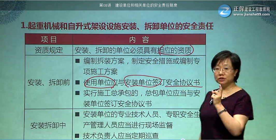 一建法規(guī)試題機械設(shè)備等單位相關(guān)的安全責(zé)任【點評】