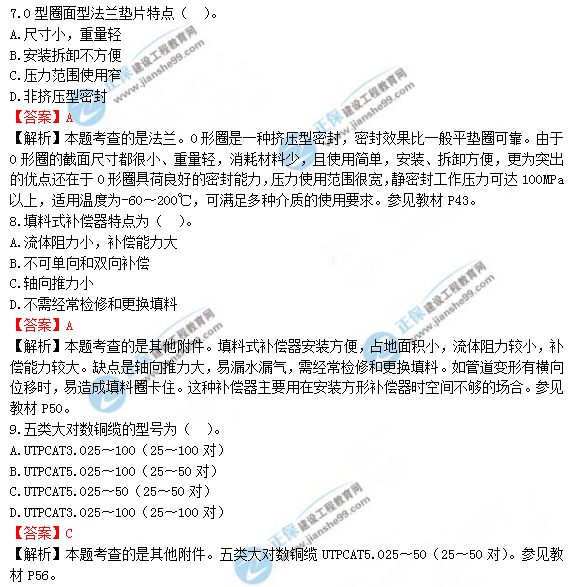 2018年造價工程師技術(shù)與計量（安裝）試題及答案解析