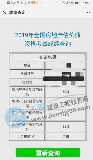 房地產(chǎn)估價(jià)師學(xué)員曬成績(jī)