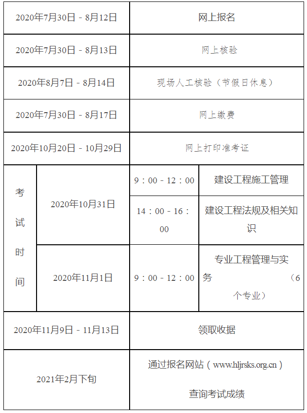 黑龍江二級(jí)建造師報(bào)名時(shí)間節(jié)點(diǎn)